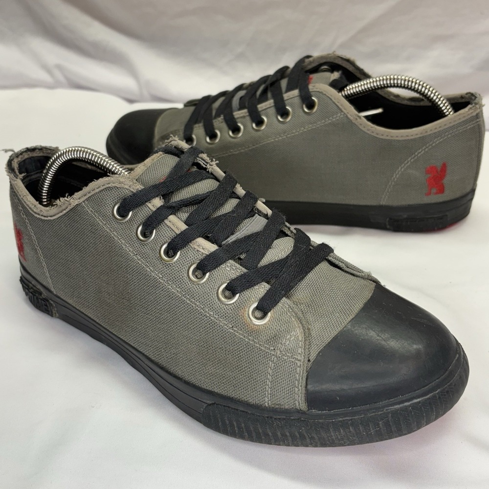 Chrome Industries Kursk Cycling Sneakers Mens US 9.5 SPD Cleats Gray Canvas